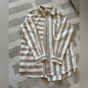 Stripped Long Sleeve Blouse